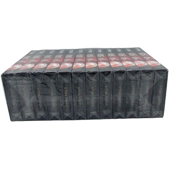 12 Pack TDK VHS Tapes Blank 6 Hour T-120 QS Premium Quality Videotapes Sealed - Picture 7 of 8